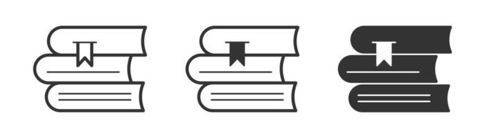 Stack of books icon. Vector illustration.