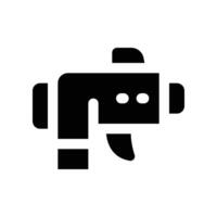 nailgun icon. vector glyph icon for your website, mobile, presentation, and logo design.