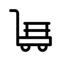 trolley icon. vector line icon for your website, mobile, presentation, and logo design.