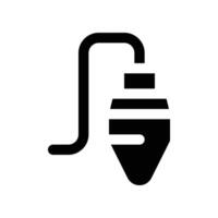 plumb bob icon. vector glyph icon for your website, mobile, presentation, and logo design.
