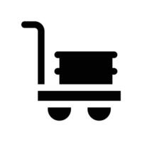 trolley icon. vector glyph icon for your website, mobile, presentation, and logo design.