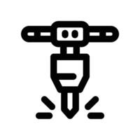 jack hammer icon. vector line icon for your website, mobile, presentation, and logo design.