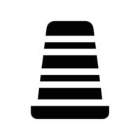 traffic cone icon. vector glyph icon for your website, mobile, presentation, and logo design.