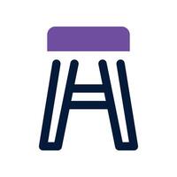 stool icon. vector dual tone icon for your website, mobile, presentation, and logo design.