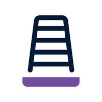 traffic cone icon. vector dual tone icon for your website, mobile, presentation, and logo design.