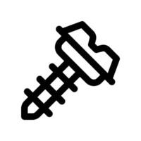 screw icon. vector line icon for your website, mobile, presentation, and logo design.