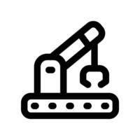 robot arm icon. vector line icon for your website, mobile, presentation, and logo design.