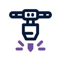 jack hammer icon. vector dual tone icon for your website, mobile, presentation, and logo design.