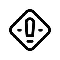 warning sign icon. vector line icon for your website, mobile, presentation, and logo design.
