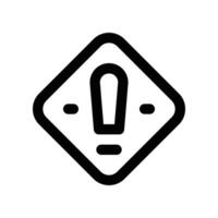 warning sign icon. vector line icon for your website, mobile, presentation, and logo design.