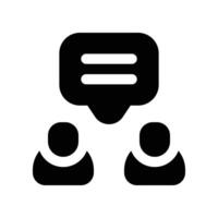 dialog icon. vector glyph icon for your website, mobile, presentation, and logo design.