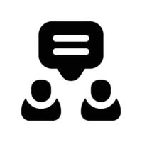 dialog icon. vector glyph icon for your website, mobile, presentation, and logo design.