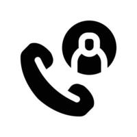 phone call icon. vector glyph icon for your website, mobile, presentation, and logo design.