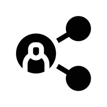 share icon. vector glyph icon for your website, mobile, presentation, and logo design.