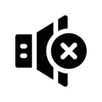 no sound icon. vector glyph icon for your website, mobile, presentation, and logo design.