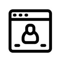 webinar icon. vector line icon for your website, mobile, presentation, and logo design.