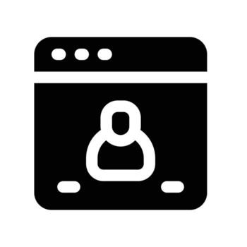 webinar icon. vector glyph icon for your website, mobile, presentation, and logo design.