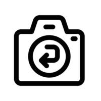 flip camera icon. vector line icon for your website, mobile, presentation, and logo design.