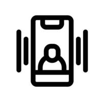 smartphone icon. vector line icon for your website, mobile, presentation, and logo design.