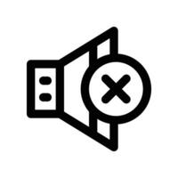 no sound icon. vector line icon for your website, mobile, presentation, and logo design.