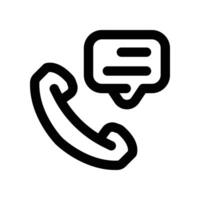 call icon. vector line icon for your website, mobile, presentation, and logo design.