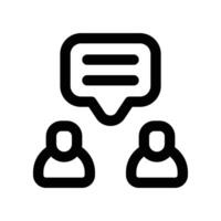 dialog icon. vector line icon for your website, mobile, presentation, and logo design.