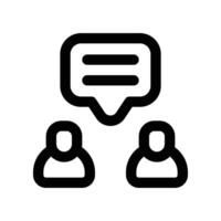 dialog icon. vector line icon for your website, mobile, presentation, and logo design.