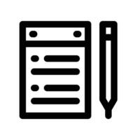 notebook icon. vector line icon for your website, mobile, presentation, and logo design.