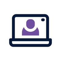 conference icon. vector dual tone icon for your website, mobile, presentation, and logo design.