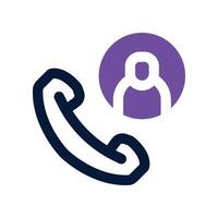 phone call icon. vector dual tone icon for your website, mobile, presentation, and logo design.