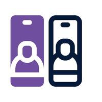 mobile call icon. vector dual tone icon for your website, mobile, presentation, and logo design.