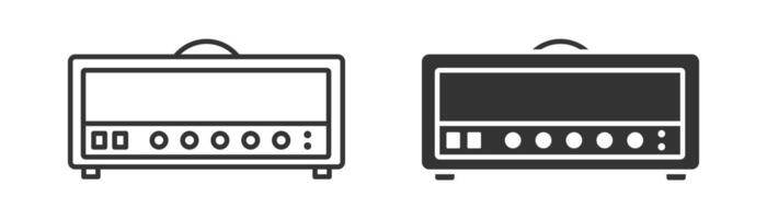 Guitar amplifier head icon. Vector illustration.