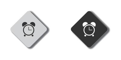 Alarm clock icon on the vector