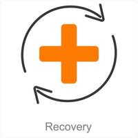 Recovery and progress icon concept vector