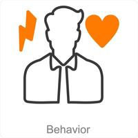 Behavior and happy icon concept vector