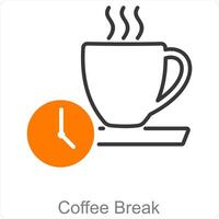 Coffee Break and cup icon concept vector