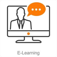 E-Learning and education icon concept vector