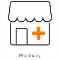 Pharmacy and pills icon concept vector