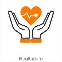 Healthcare and doctor icon concept vector