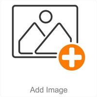 Add Image and upload icon concept vector