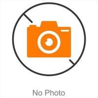 No Photo and blank icon concept vector