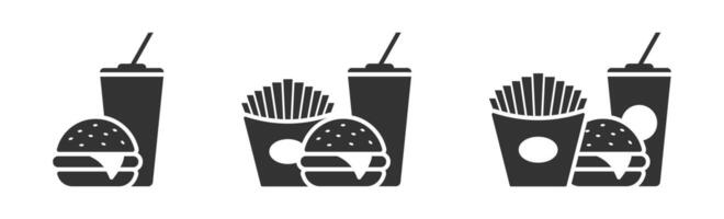 rápido comida icono. vector ilustración.