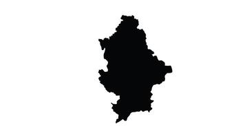 animation formant une carte de Donetsk dans Ukraine video