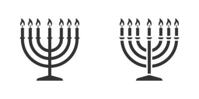 Menorah simple icon. Vector illustration.