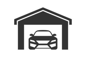 Car garage icon. Vector illustration.