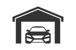 Car garage icon. Vector illustration.