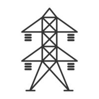 High voltage line icon. Vector illustration.