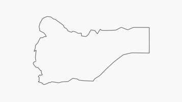 sketch map of Sa'dah in Yemen video