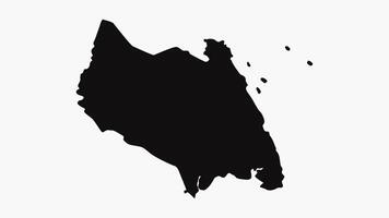 animación formando un mapa de johor bahru en Malasia video