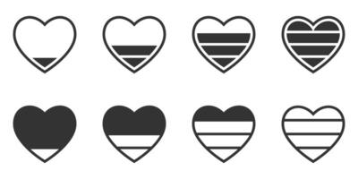 Heart battery icon. Vector illustration.